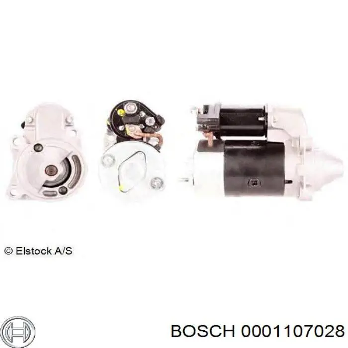 Стартер двигателя Bosch 0001107014