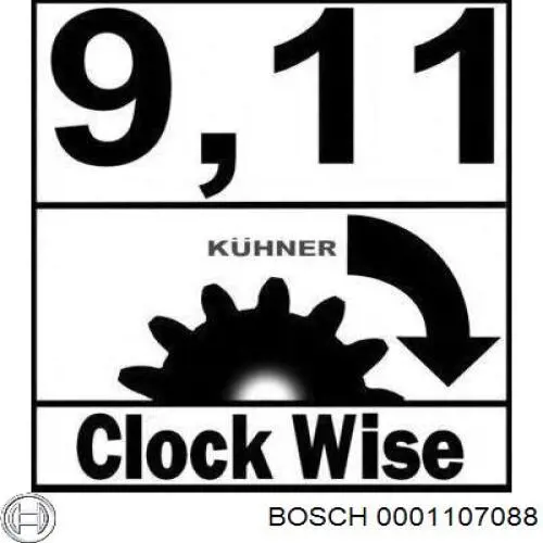 Стартер Bosch 0001107088 цена, от 56.43 USD