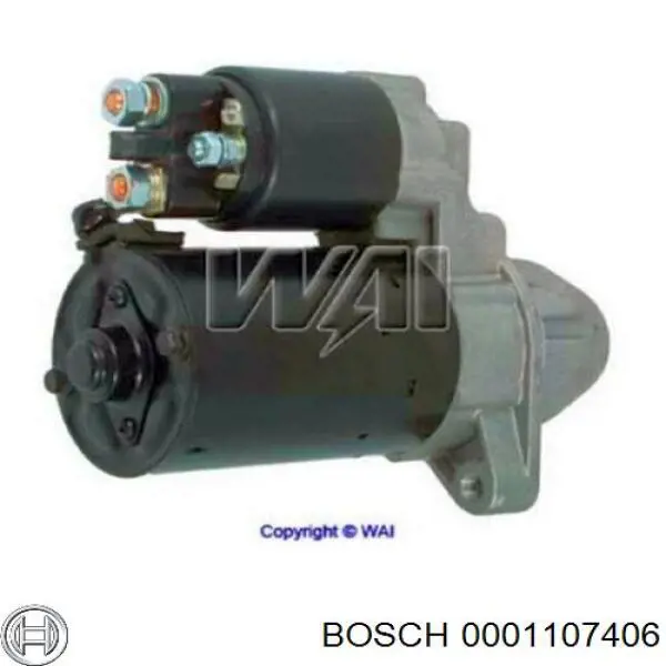 Стартер Bosch 0001107406 цена, от 54.18 USD