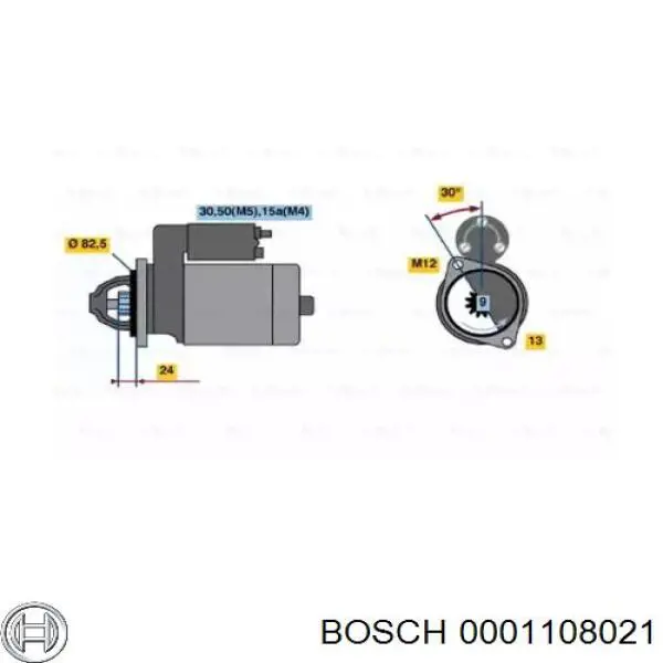 Стартер 0001108021 Bosch