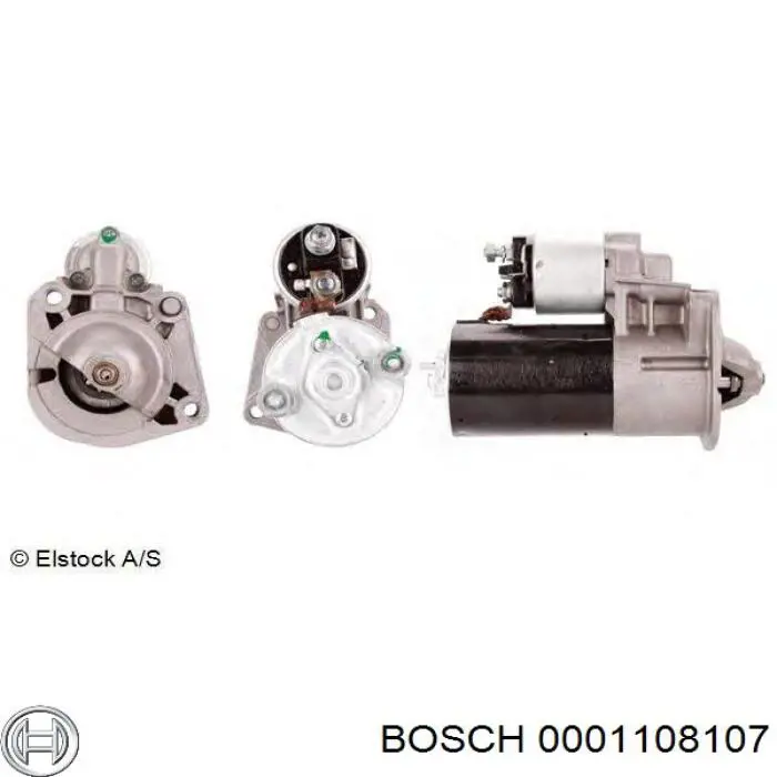 Стартер Bosch 0001108107 цена, от 54.13 USD
