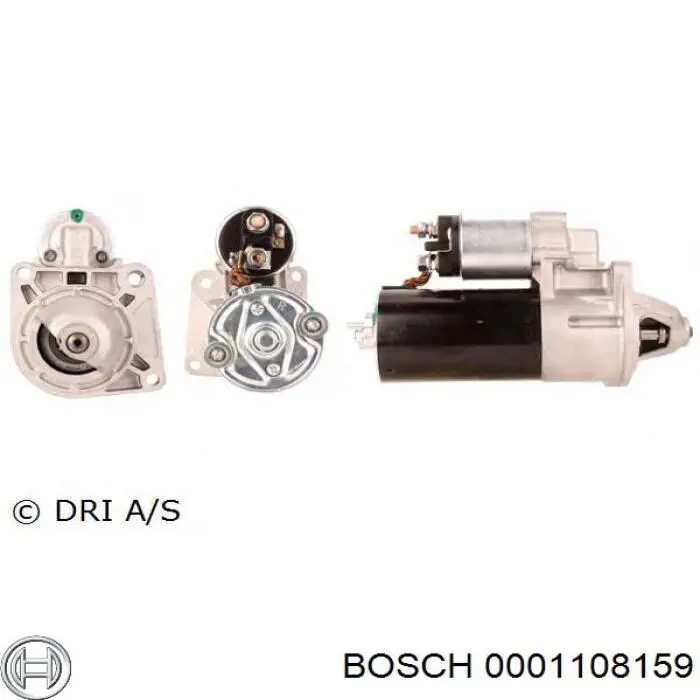 Стартер Bosch 0001108159 цена, от 104.17 USD