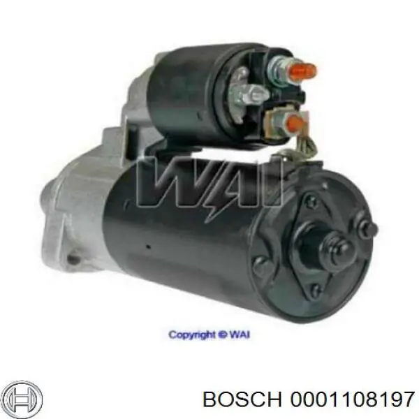 Стартер двигателя Bosch 0001108197