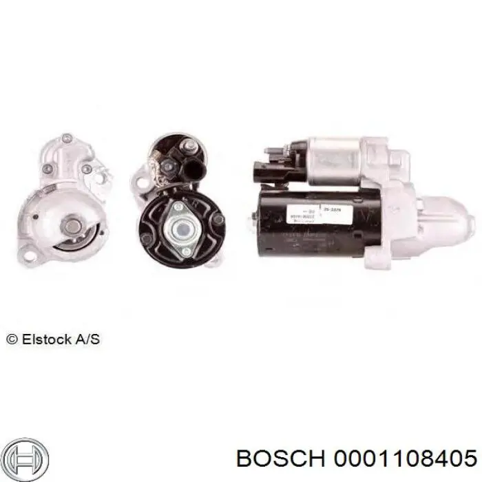Стартер двигателя Bosch 0001108405