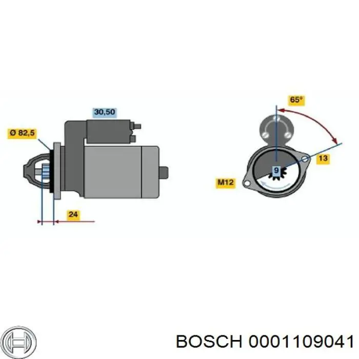 0001109041 Bosch стартер