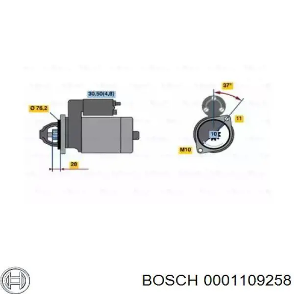 0001109258 Bosch стартер