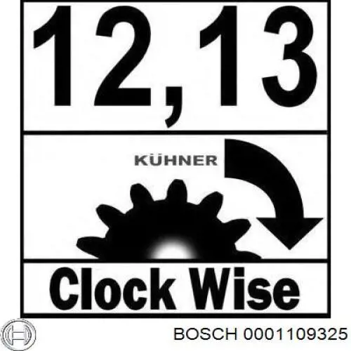Купить 0001109325 Bosch Стартер