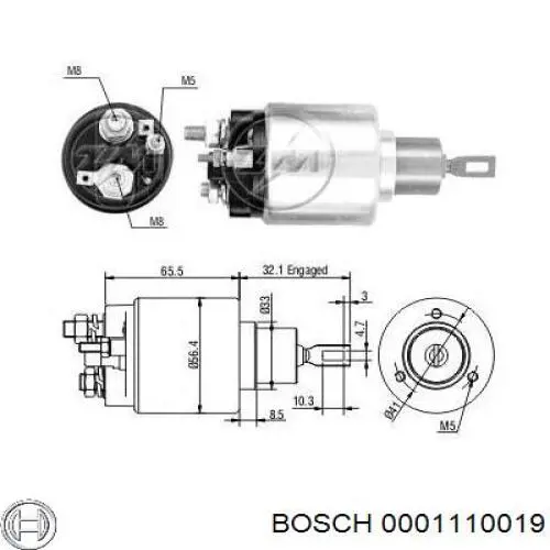Купить 0001110019 Bosch Стартер
