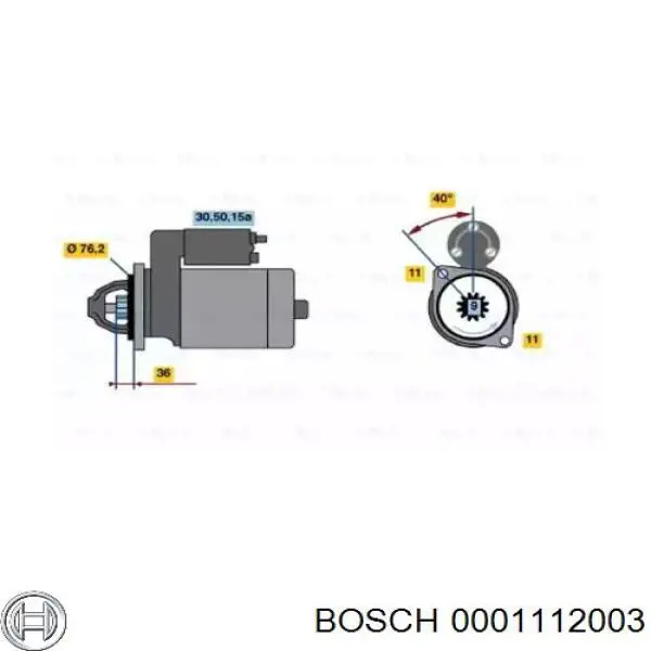 0001112003 Bosch стартер