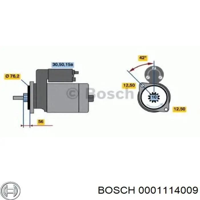 Стартер 0001114009 Bosch