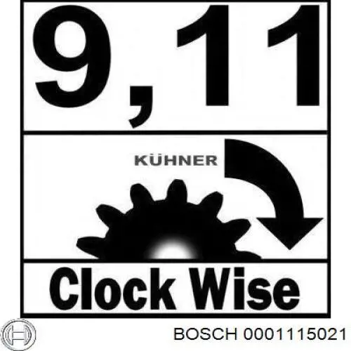 Стартер 0001115021 Bosch