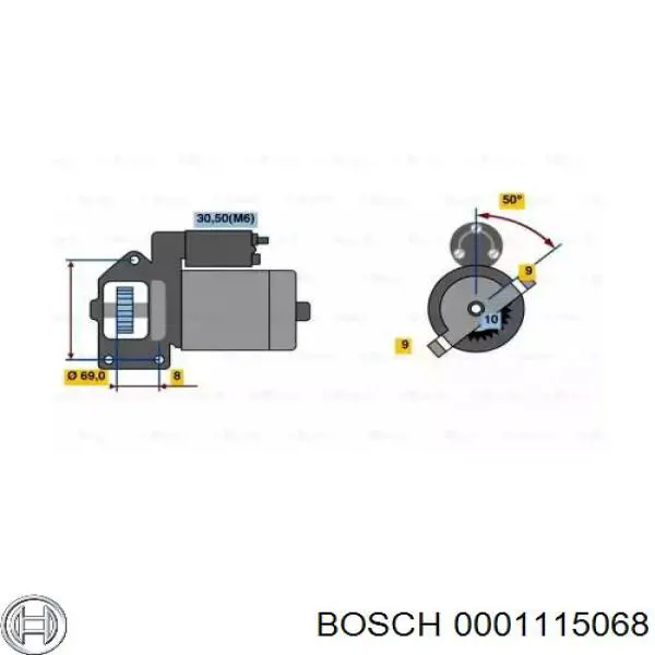 0001115068 Bosch стартер