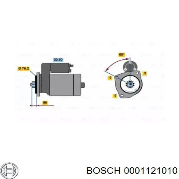 0001121010 Bosch стартер