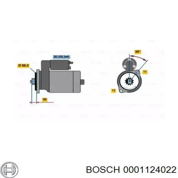 0.001.124.022 Bosch стартер