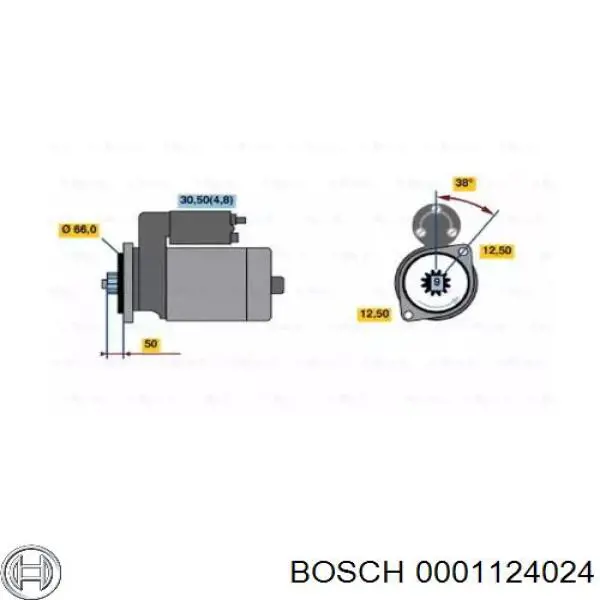 0001124024 Bosch стартер