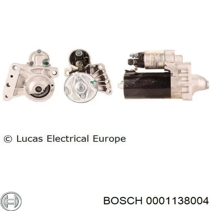 0001138004 Bosch Стартер автомобиля