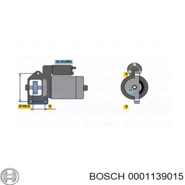 0001139015 Bosch стартер