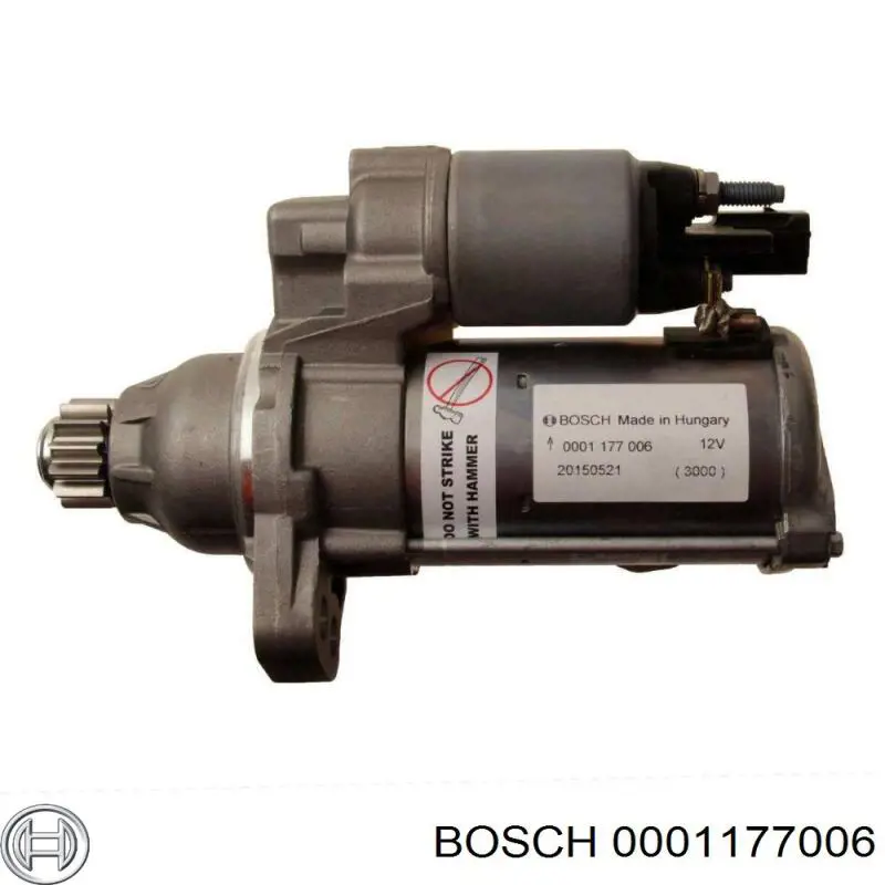 Стартер двигателя Bosch 0001177006