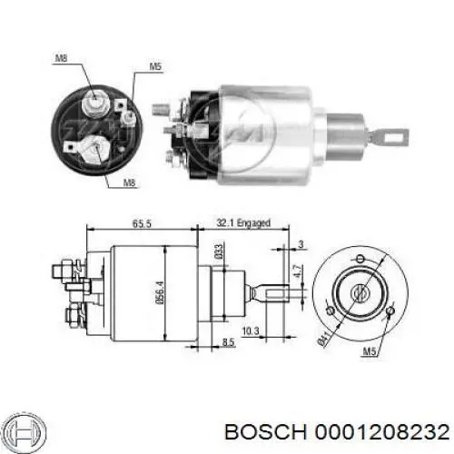 Стартер 0001208232 Bosch