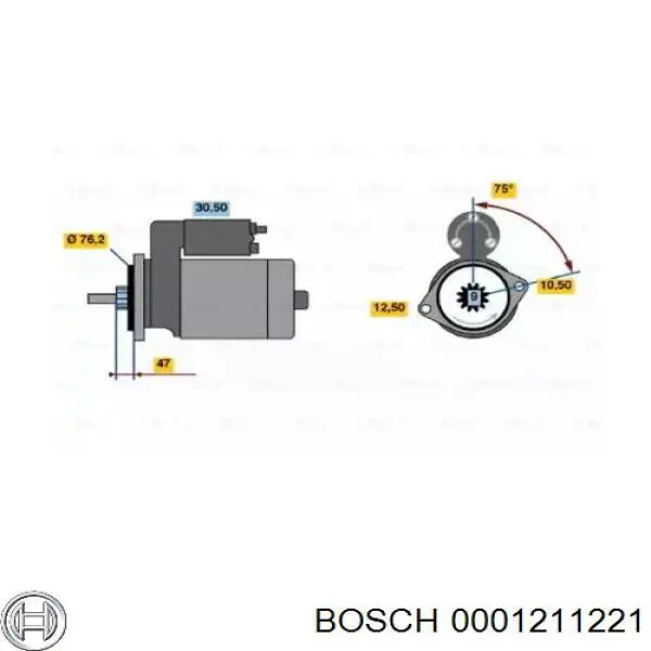 0001211221 Bosch стартер