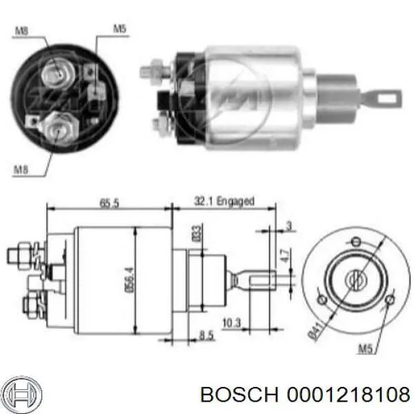 0001218108 Bosch Стартер автомобиля