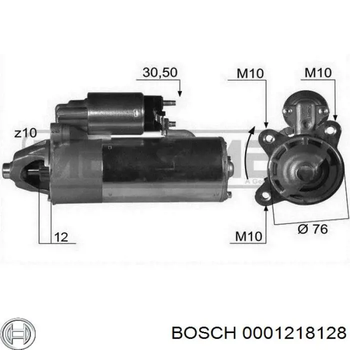 Стартер 0001218128 Bosch