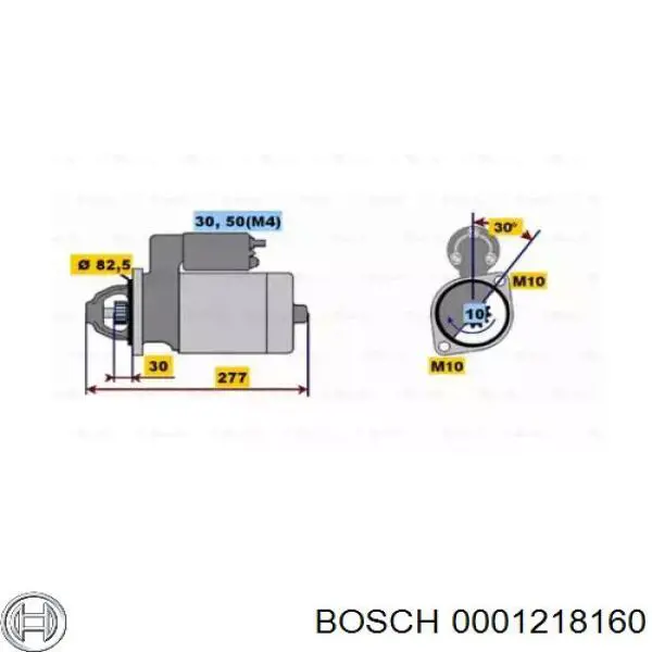 0001218160 Bosch стартер