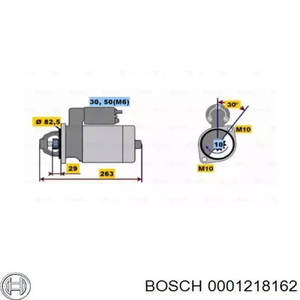 Стартер Bosch 0001218162 цена, от 76.01 USD