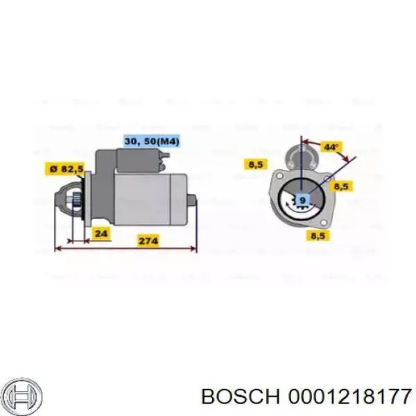 Стартер 0001218177 Bosch