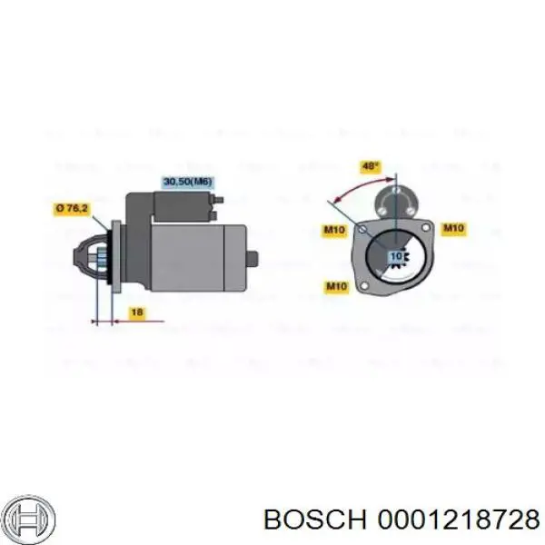 0001218728 Bosch стартер