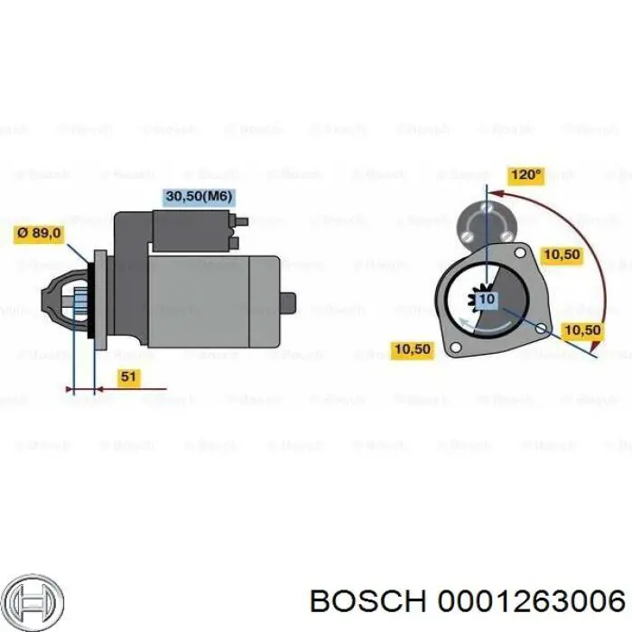 Стартер 0001263006 Bosch