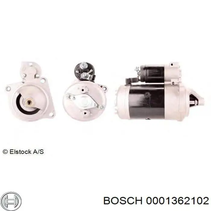 Motor de arranque 0001362102 Bosch