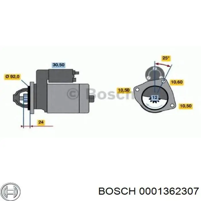 0001362307 Bosch стартер
