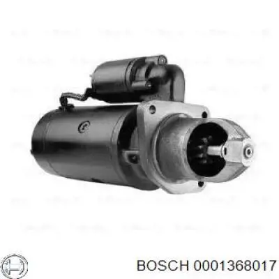 Motor de arranque 0001368017 Bosch