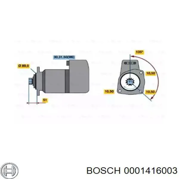 Стартер 0001416003 Bosch