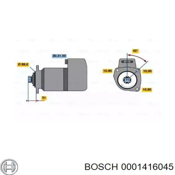 Стартер 0001416045 Bosch