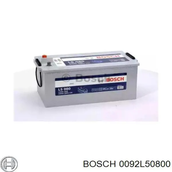 0092L50800 Bosch bateria recarregável (pilha)
