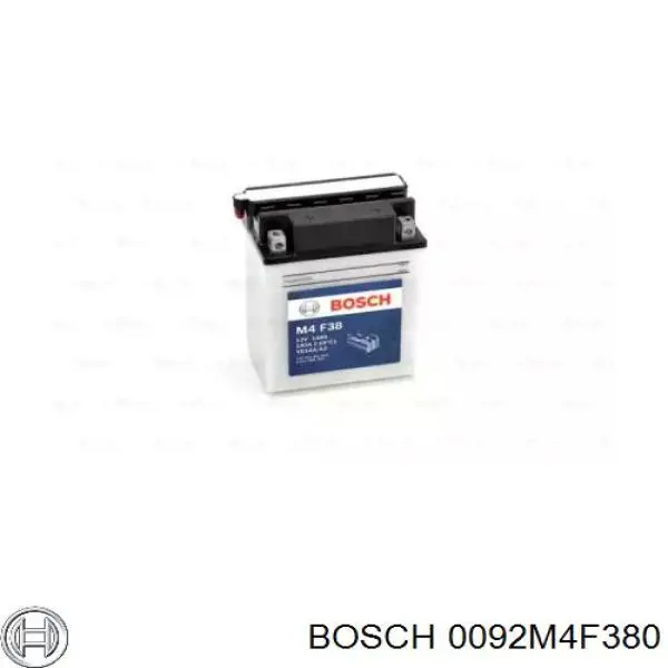 Аккумулятор для авто 0092M4F380 BOSCH