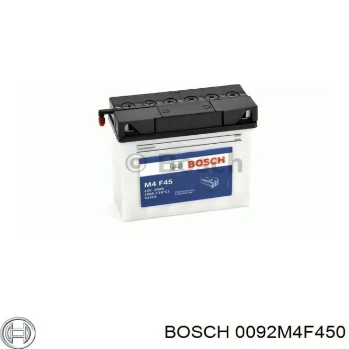 Аккумулятор для авто 0092M4F450 BOSCH