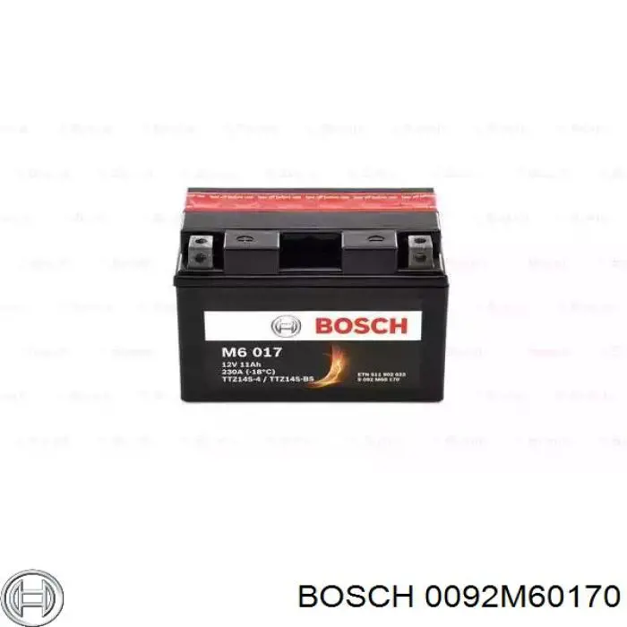 Аккумуляторная батарея (АКБ) Bosch 0092M60170
