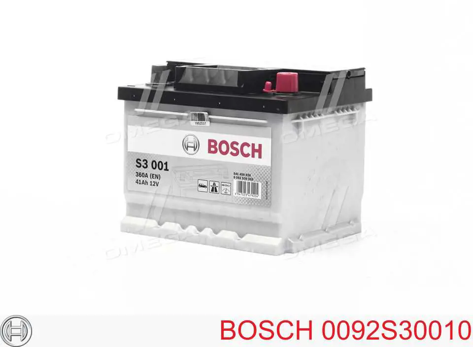 Аккумулятор Bosch S3 41 А/ч 12 В B13 0092S30010