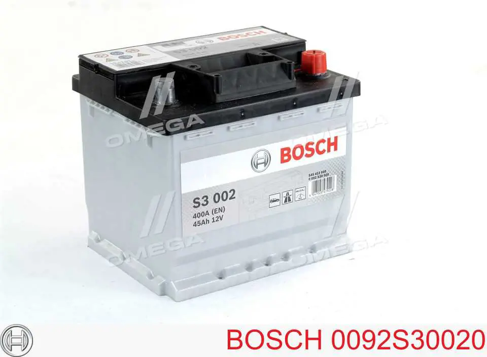 Аккумулятор Bosch S3 45 А/ч 12 В B13 0092S30020