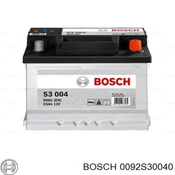 Аккумулятор Bosch S3 53 А/ч 12 В B13 0092S30040