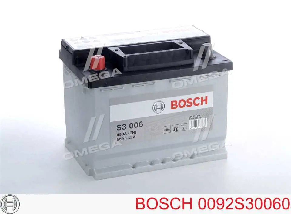 Аккумулятор Bosch S3 56 А/ч 12 В B13 0092S30060