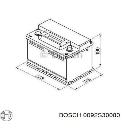 Купить 0092S30080 Bosch Батарея аккумуляторная