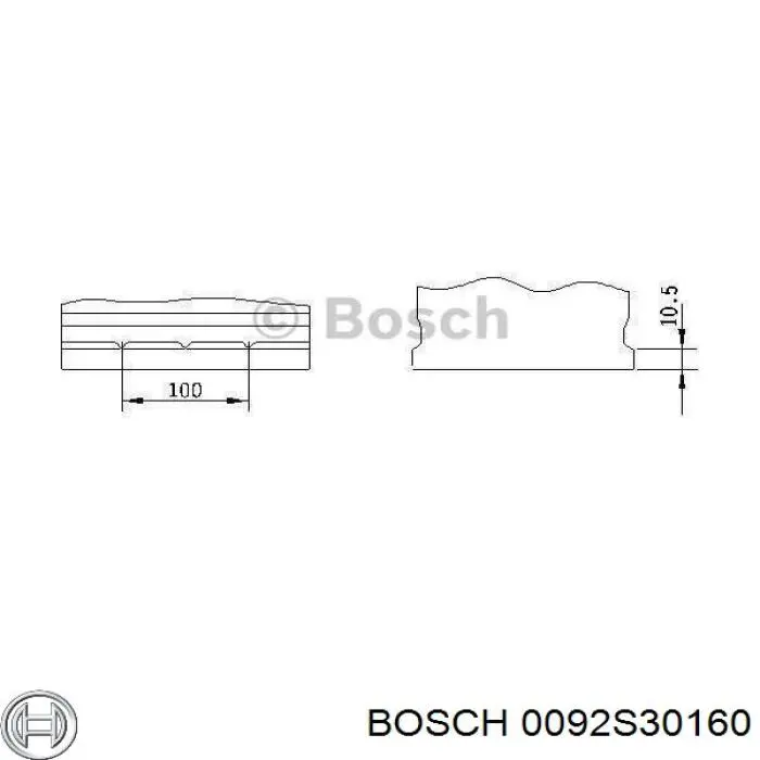 Аккумуляторная батарея (АКБ) BOSCH 0092S30160