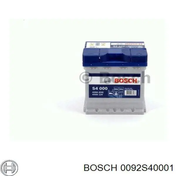 Аккумулятор Bosch 44 А/ч 12 В B13 0092S40001