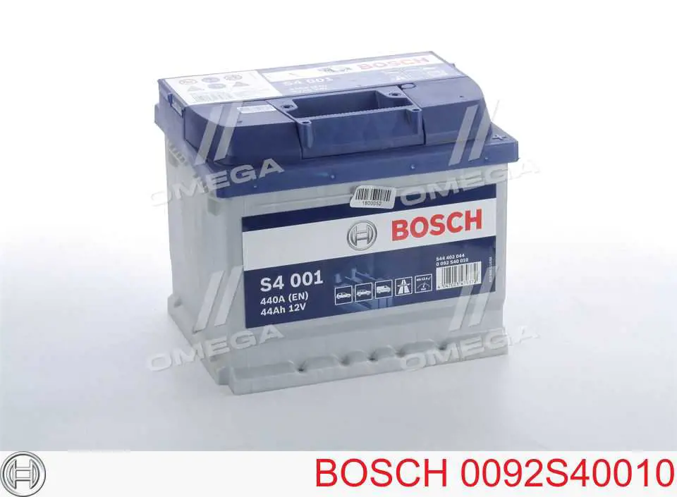 Аккумулятор Bosch S4 Silver 44 А/ч 12 В B13 0092S40010