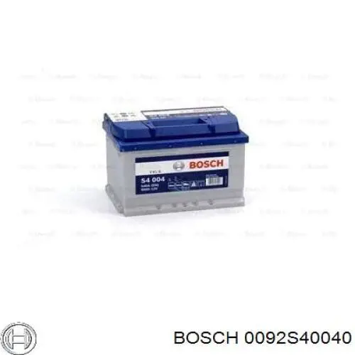 Аккумулятор Bosch S4 Silver 60 А/ч 12 В B13 0092S40040