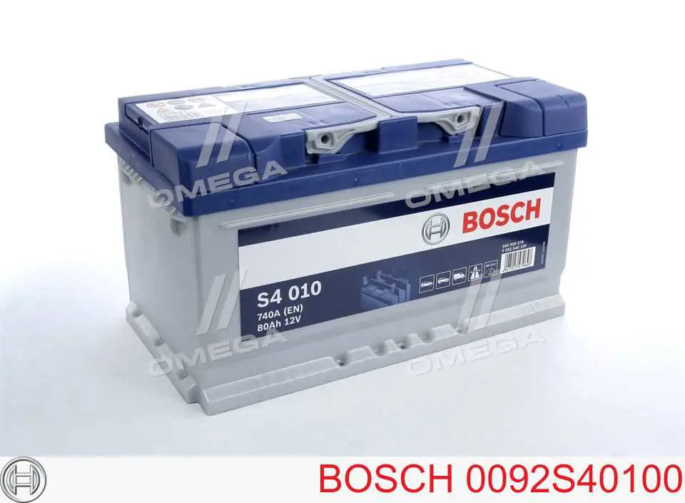 Аккумулятор Bosch S4 Silver 80 А/ч 12 В B13 0092S40100